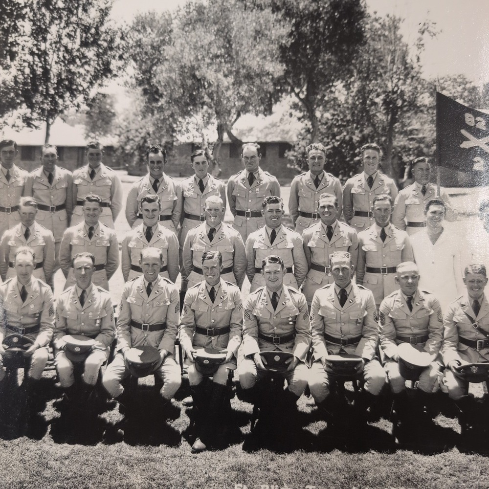 1937 Vtg Fort Bliss Texas US Army Company B Panoramic Photo 82nd Reg 2nd Btn - Picture 6 of 15